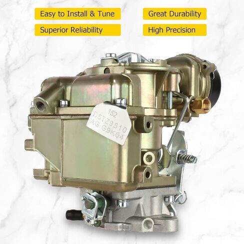 مكربن ​​AUXMART لنوع كارتر YF يناسب فورد 240 250 300 YF C1YF 6 اسطوانة CIL المحرك 1975-1982 D5TZ9510AG in Kuwait