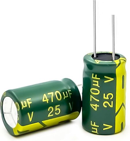 20PCS 470UF/25V Electrolytic Capacitor, High Frequency Aluminum Electrolytic Capacitors for Refrigerator, TV, LCD Monitor in Saudi Arabia
