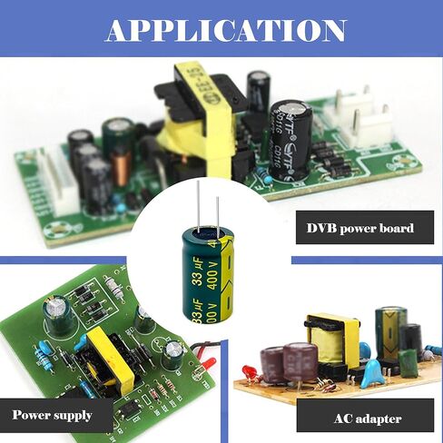 20PCS 470UF/25V Electrolytic Capacitor, High Frequency Aluminum Electrolytic Capacitors for Refrigerator, TV, LCD Monitor in Saudi Arabia