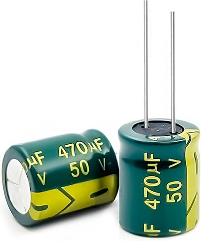 20PCS 470UF/25V Electrolytic Capacitor, High Frequency Aluminum Electrolytic Capacitors for Refrigerator, TV, LCD Monitor in Saudi Arabia