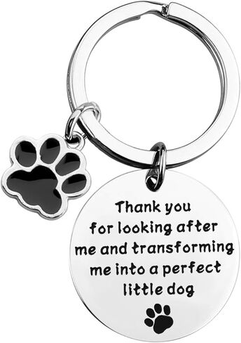 Dog Trainer Dog Sitter Dog Walker Appreciation Gift Thank You For Looking After Me Dog Lover Keychain in Saudi Arabia