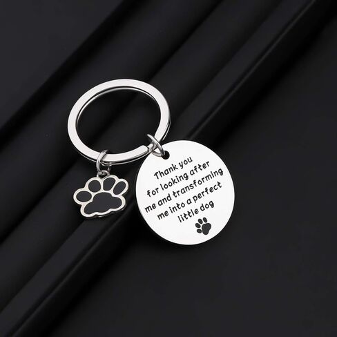 Dog Trainer Dog Sitter Dog Walker Appreciation Gift Thank You For Looking After Me Dog Lover Keychain in Saudi Arabia