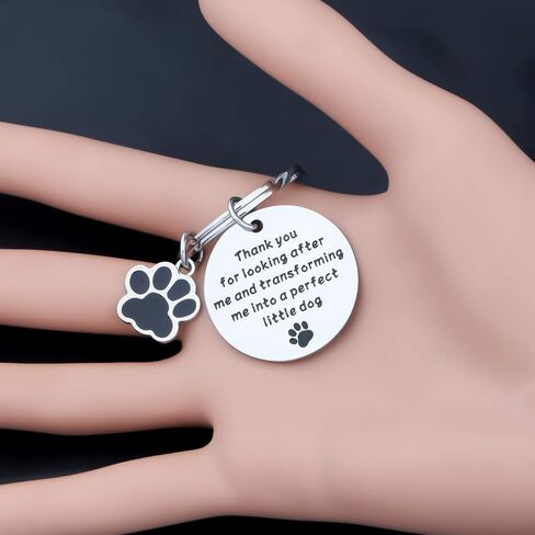 Dog Trainer Dog Sitter Dog Walker Appreciation Gift Thank You For Looking After Me Dog Lover Keychain in Saudi Arabia