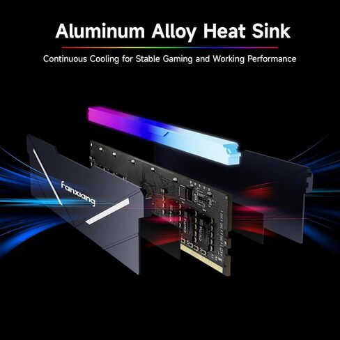 RGB DDR4 DRAM 32GB (2x16GB) 3600MHz DRAM مجموعة ذاكرة الكمبيوتر، عصا ذاكرة الوصول العشوائي PC لمحرري الفيديو، والمصممين ثلاثي الأبعاد، وعشاق الألعاب in Saudi Arabia