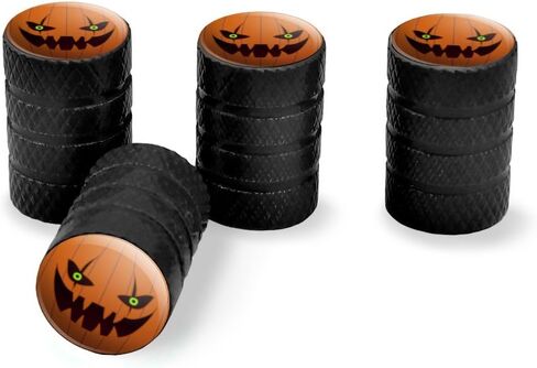 GRAPHICS & MORE Jack-o'-Lantern Pumpkin Face Halloween Decoration Tire Rim Wheel Aluminum Valve Stem Caps in Saudi Arabia