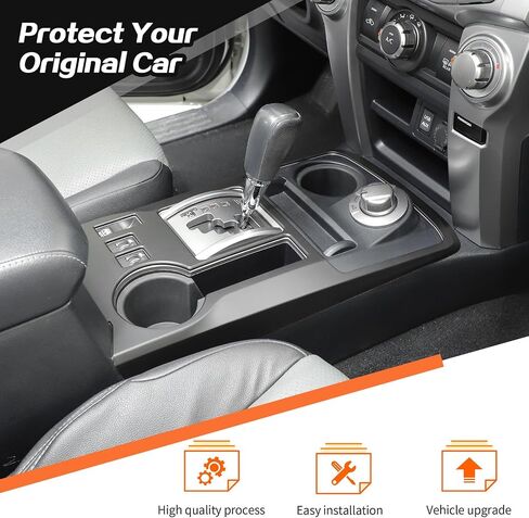JeCar for 4Runner Interior Trim Carbon Fiber Center Console Gear Shift Panel Cover Interior Accessories for Toyota 4Runner 2010-2023 in Saudi Arabia