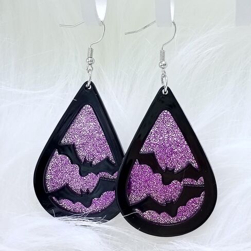 القوطية هالوين الدمعة الأقراط بريق الجمجمة اليقطين الخفافيش استرخى الأقراط هالوين حزب مجوهرات هدايا للنساء والفتيات in Kuwait