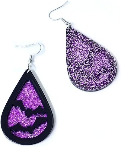 القوطية هالوين الدمعة الأقراط بريق الجمجمة اليقطين الخفافيش استرخى الأقراط هالوين حزب مجوهرات هدايا للنساء والفتيات in Kuwait