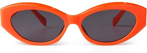 SORVINO Retro Oval Sunglasses for Women Men Narrow Skinny Sunnies Black Shades in Saudi Arabia