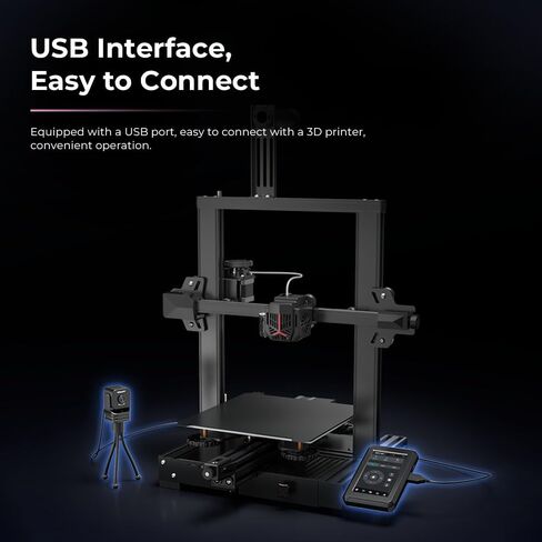 كاميرا SainSmart Creality Nebula لـ Ender-3 V3 KE/CR-10 SE/Halot-Mage Series/Creality Sonic Pad/Nebula Pad، مراقبة في الوقت الحقيقي، تصوير بفاصل زمني، اكتشاف السباغيتي in Saudi Arabia