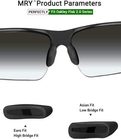 Mryok Replacement Nosepiece Nosepad for Oakley Flak Beta/Flak 2.0/Flak 2.0 XL/Flak Jacket XLJ/Half Jacket Sunglass - Opt in Saudi Arabia
