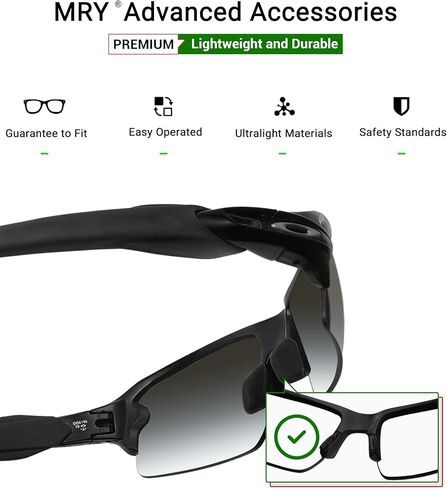Mryok Replacement Nosepiece Nosepad for Oakley Flak Beta/Flak 2.0/Flak 2.0 XL/Flak Jacket XLJ/Half Jacket Sunglass - Opt in Saudi Arabia