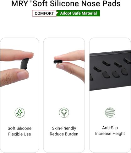 Mryok Replacement Nosepiece Nosepad for Oakley Flak Beta/Flak 2.0/Flak 2.0 XL/Flak Jacket XLJ/Half Jacket Sunglass - Opt in Saudi Arabia