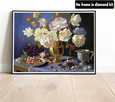 طلاء أكريليك VAIIEYO بالأرقام للبالغين المبتدئين، مجموعة طلاء زيتي DIY صور قماشية لرسم الطلاء مع فرش الطلاء للأطفال المبتدئين في الفنون الحرفية لديكور الحائط المنزلي (16 × 20 بوصة) in Saudi Arabia