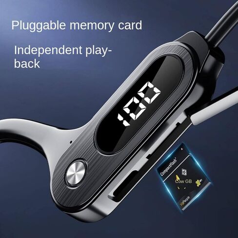 Bluetooth Headset for Bone Conduction 5.3 Wireless Sports Running Waterproof pluggable Non-in-Ear Headphones in Saudi Arabia