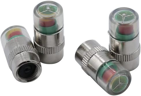 4 PCS SHLPDFM Car Auto Tire Pressure Monitor Valve Caps Wheel Gage 3 Color Eye Alert Sensor Indicator in Saudi Arabia