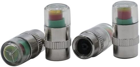 4 PCS SHLPDFM Car Auto Tire Pressure Monitor Valve Caps Wheel Gage 3 Color Eye Alert Sensor Indicator in Saudi Arabia