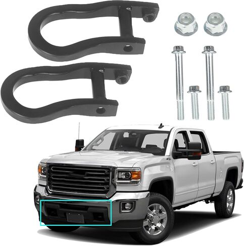 munirater 2 قطعة خطافات سحب سوداء بديلة لـ 2016-2018 Sierra 1500 و2014-2018 Silverado 1500 84072463 زوج in Saudi Arabia