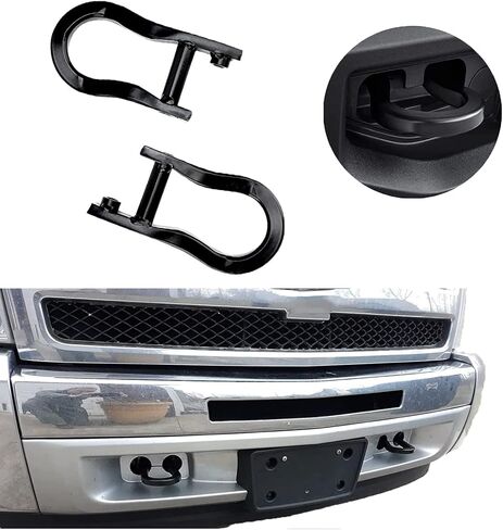 munirater 2 قطعة خطافات سحب سوداء بديلة لـ 2016-2018 Sierra 1500 و2014-2018 Silverado 1500 84072463 زوج in Saudi Arabia
