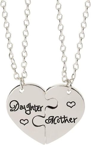 Mothers Day Necklace Gold Silver Puzzle Mother and Daughter Matching Gift Infinity Love Necklace for Mom Festival Christmas Birthday Gifts in Saudi Arabia