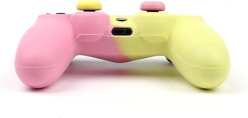 RALAN Pink Controller Skins for PS4, Silicone Controller Cover Skin Protector Compatible /PS4 Slim/PS4 Pro Controller with 2 Cute Thumb Grips Caps in Saudi Arabia
