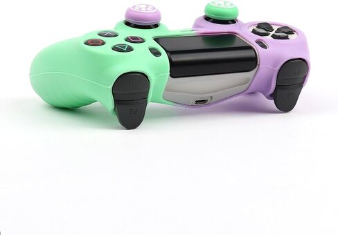 RALAN Pink Controller Skins for PS4, Silicone Controller Cover Skin Protector Compatible /PS4 Slim/PS4 Pro Controller with 2 Cute Thumb Grips Caps in Saudi Arabia