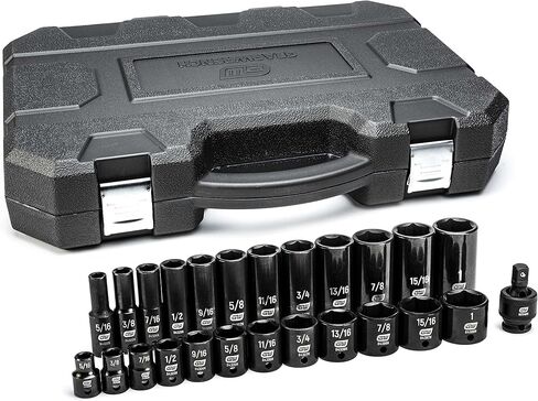 GEARWRENCH 25 Pc. 3/8" Drive 6 Pt. SAE Impact Socket Set, Standard & Deep - 84919N in Saudi Arabia