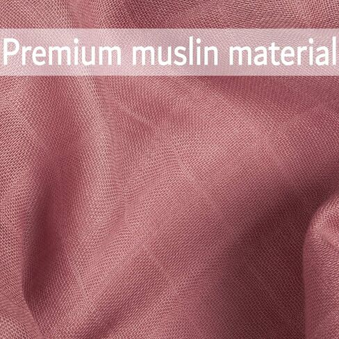 Meracorallo Muslin Swaddle Blanket, Rayon Cotton Blend, 4Pk, Neutral Tone | Silky Soft, Lightweight Breathable, 47x47 In, Receiving Blanket, Swaddle Wrap for Baby Boys Girls in Saudi Arabia