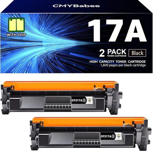 CMYBabee Compatible Toner Cartridge Replacement for HP 17A CF217A with Laserjet Pro MFP M130a M130fn M130fw M130nw Laserjet Pro M102a M102w Printer Toner(Black, 2 Packs) in Kuwait