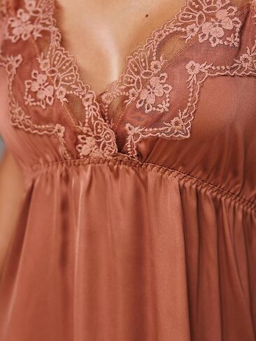 CUPSHE Nightgowns for Women V Neck Sleepwear Soft Sleeveless Chemise Lingerie in Saudi Arabia