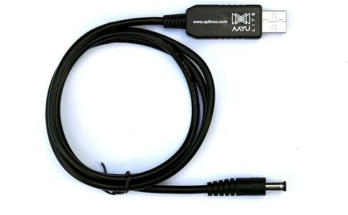 AAYU Lite 1.0 - USB to DC 12v 5V Adapter, 5v to 12v Step Up 2A, Power Cable DC Boost Voltage Converter Volt Transformer Power Regulator Cable for 4G Fiber Internet Routers in Saudi Arabia