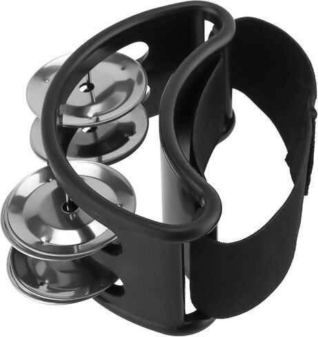 6 قطع من دواسة القدم، الدف، الدف، جرس القدم، الدف، الدف، آلة موسيقية، مجموعة الدف بالقدم السوداء لأداة ملحقات الجيتار الطبل in Kuwait