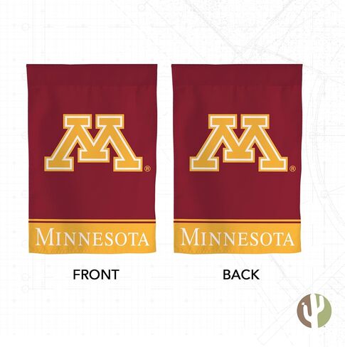 Desert Cactus University of Minnesota Garden Flag Golden Gophers Banner 100% Polyester (Design A) in Saudi Arabia