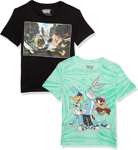 Looney Tunes Little Bugs Bunny, Daffy, Taz Boys 2-Pack T-Shirt Bundle-Warner Bros in Saudi Arabia