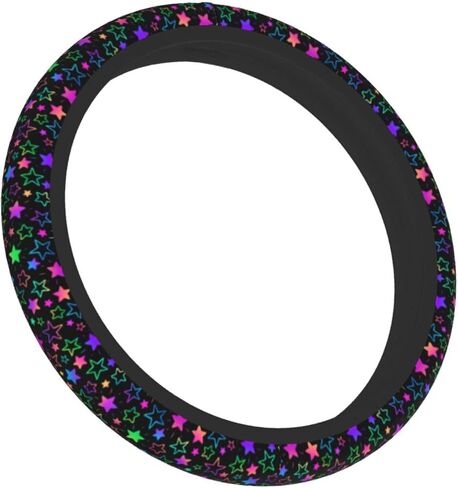 80s 90s Retro Checkered Steering Wheel Cover for Women Men Girls, Universal 15 Inch Anti Slip Steering Wheel Protector Car Accessories Interior for Auto Truck SUV in Saudi Arabia