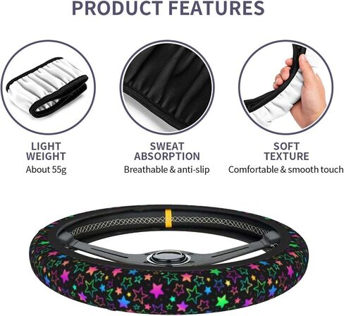 80s 90s Retro Checkered Steering Wheel Cover for Women Men Girls, Universal 15 Inch Anti Slip Steering Wheel Protector Car Accessories Interior for Auto Truck SUV in Saudi Arabia