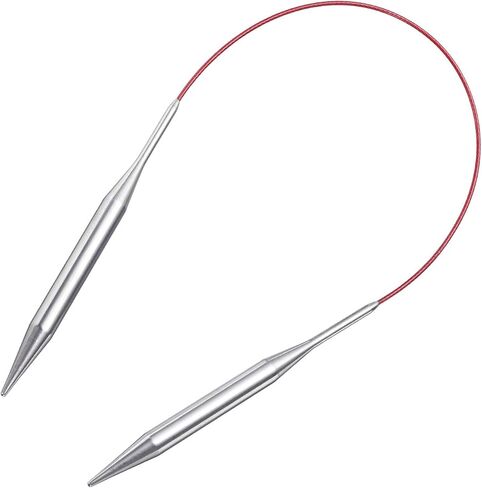uxcell Size US 3 (3.25mm) Knitting Needles Circular Needle 16 Inch(40cm) Round Metal Stainless Steel Needle for Handmade Projects DIY Knitting in Saudi Arabia