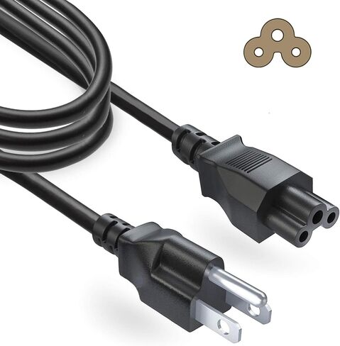 سلك طاقة للكمبيوتر المحمول Generic 3 Prong AC Power Cord قياسي أسود عالمي 250 فولت 10 أمبير 1080 4K شاشة كمبيوتر تلفزيون مناسبة مناسبة لكابل شاحن الكمبيوتر المحمول Lenovo Dell HP Sony وسلك طاقة احتياطي in Kuwait