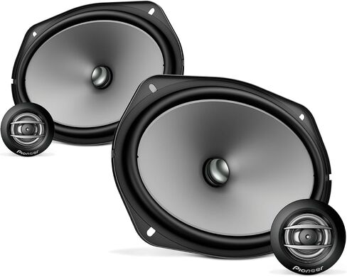PIONEER TS-A692C A Series 6" x 9" 450 W Max Power, Carbon/Mica-Reinforced IMPP Cone, 20mm PI Tweeter - Component Speakers (Pair),Gray in Kuwait