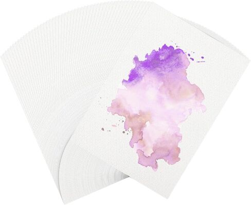 50 Sheets Watercolor Paper, Paper for Painting Water Color Paper Drawing Paper Watercolor Paper Watercolor Art Paper Paint Paper for Watercolor Drawing for Student Artist in Saudi Arabia