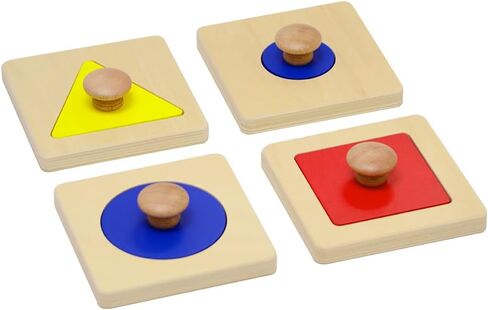 Elite Montessori Single/Multiple Shape Puzzles Jumbo Knob Preschool Toddler Learning Material (Multiple Shape Puzzles) in Saudi Arabia