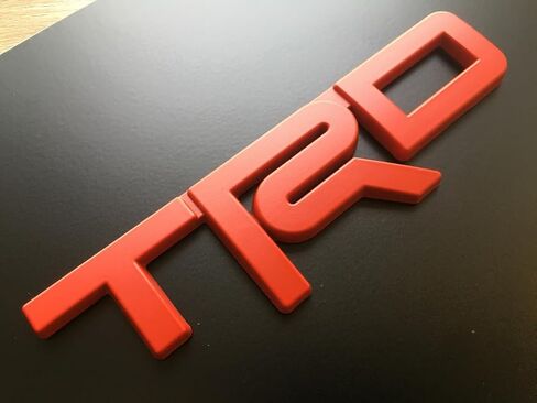 سبائك ألومنيوم ثلاثية الأبعاد معدنية راقية جديدة لحامل إطارات لوحة ترخيص السيارة TRD - أسود in Saudi Arabia