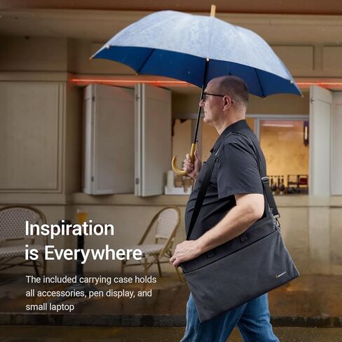 Xencelabs Pen Display 16 Essentials، تابلت رسم 4K OLED مع شاشة، شاشة رسم رسومية محمولة رفيعة للغاية مع مقاسين من الأقلام لنظام Win/Mac/Linux، أسود in Kuwait