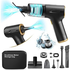 Car Vacuum Portable Cordless: 9000PA 3 in 1 Vacuum Cleaner High Power with Powerful Motor Lightweight Rechargeable Dust Busters Handheld Vacuum Cleaner for Car Office Desktop Home Cleaning