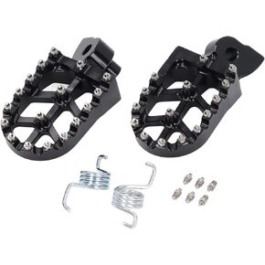 Wide Foot Pegs, Motorcycle Wide Foot Pegs Pedals Footrests Nonslip CNC Aluminum Alloy for Z50R XR50R XR70R XR80R XR100R CRF80F CRF100F