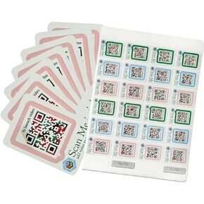 Video Recording Stickers for Personalized Gift, Greeting Card, Gift Card, Interactive Experience, QR Code Stickers Can Add Video to Anything with Your Memories - Anniversary, Christmas, Wedding, Birth
