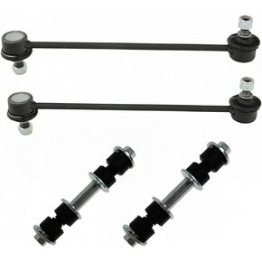 TRQ Front & Rear Sway Bar End Links Kit Set of 4 Compatible with Jeep Compass Patriot SUV