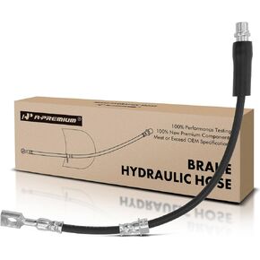 A-Premium Front Driver or Passenger Side Brake Hydraulic Hose Compatible with Select Saab Models - 9-3 2003-2011, 9-3X 2010-2011 - Replace# 05562203, 32019799