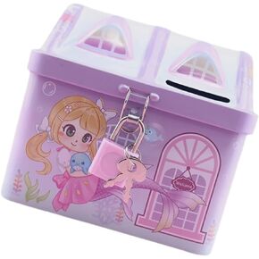 Unicorn Piggy Bank Coin Bank Money Coin Container unopenable Piggy Bank Saving jar Piggy Bank Girls Cartoon Money Bank Unbreakable Piggy Bank Tinplate Toddler Money Box Purple