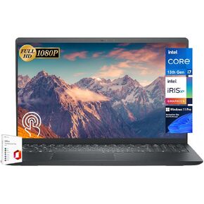 Dell Newest Inspiron 15 3530 Business Laptop, 15.6" FHD Touchscreen, with Microsoft Office Lifetime License, 13th Gen Intel 10-Core i7-1355U, 64GB RAM, 1TB SSD, Wi-Fi 6, Webcam, HDMI, Windows 11 Pro